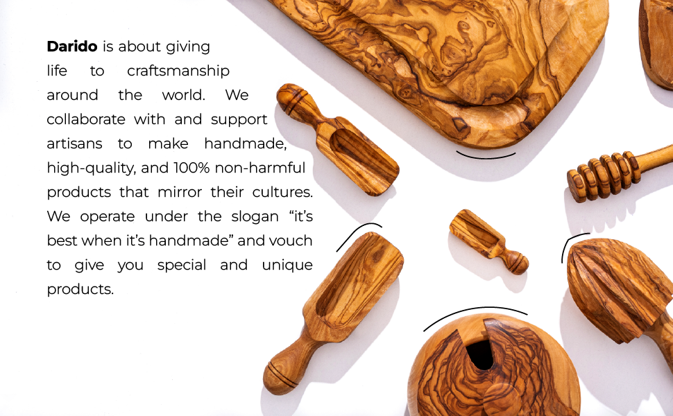 handmade natural wooden kitchen utensils