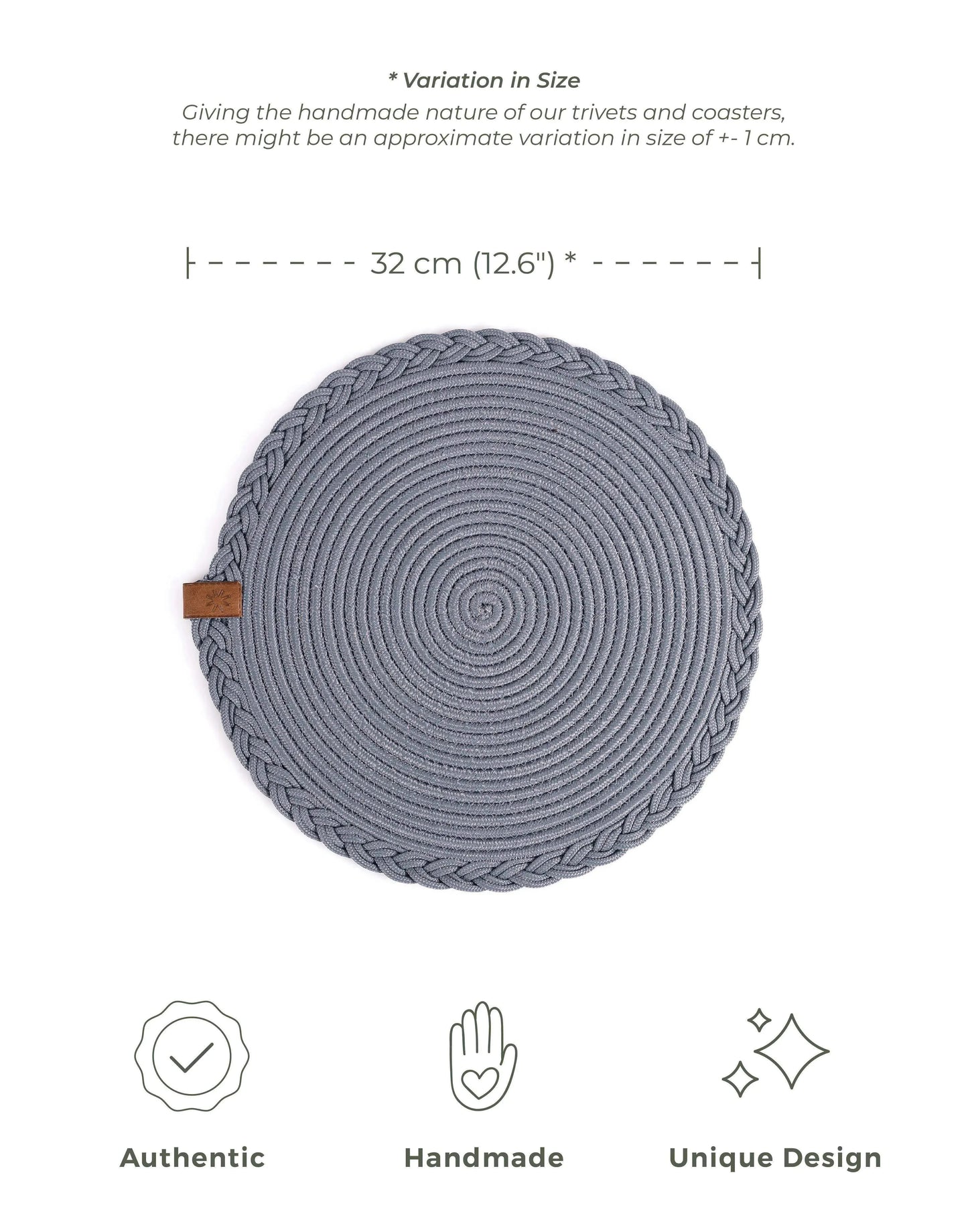 Braided Cotton Table Set – Handmade Placemats, Coasters & Oval Mats for Elegant Dining
