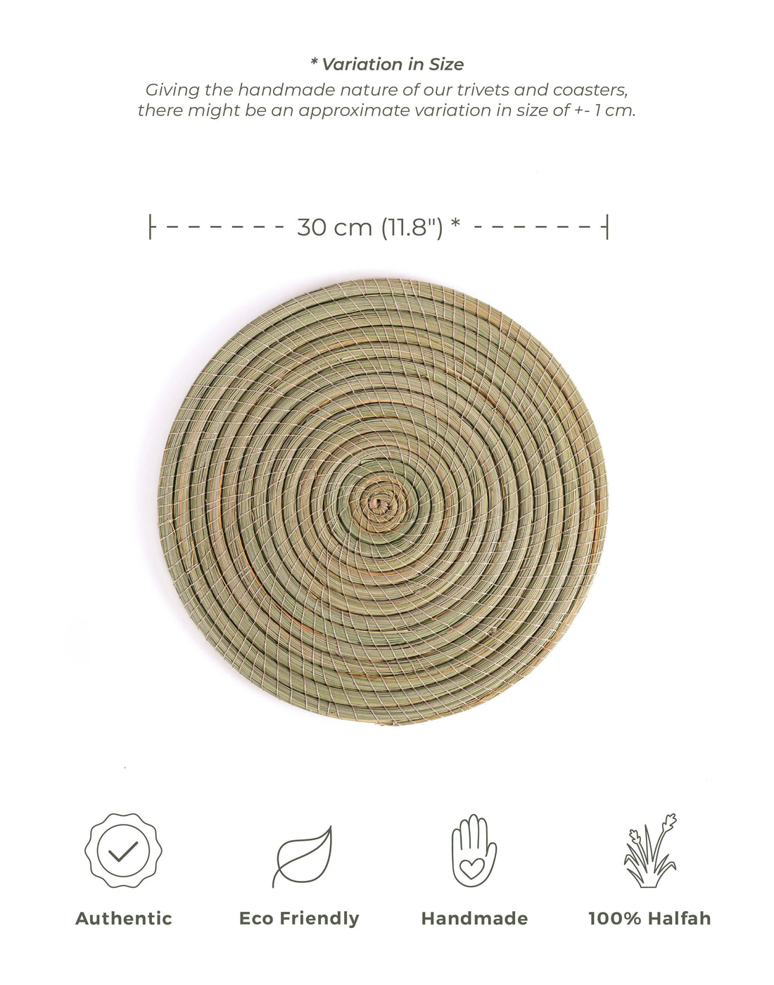 Halfa Round Placemat - 30 cm – detail view 2