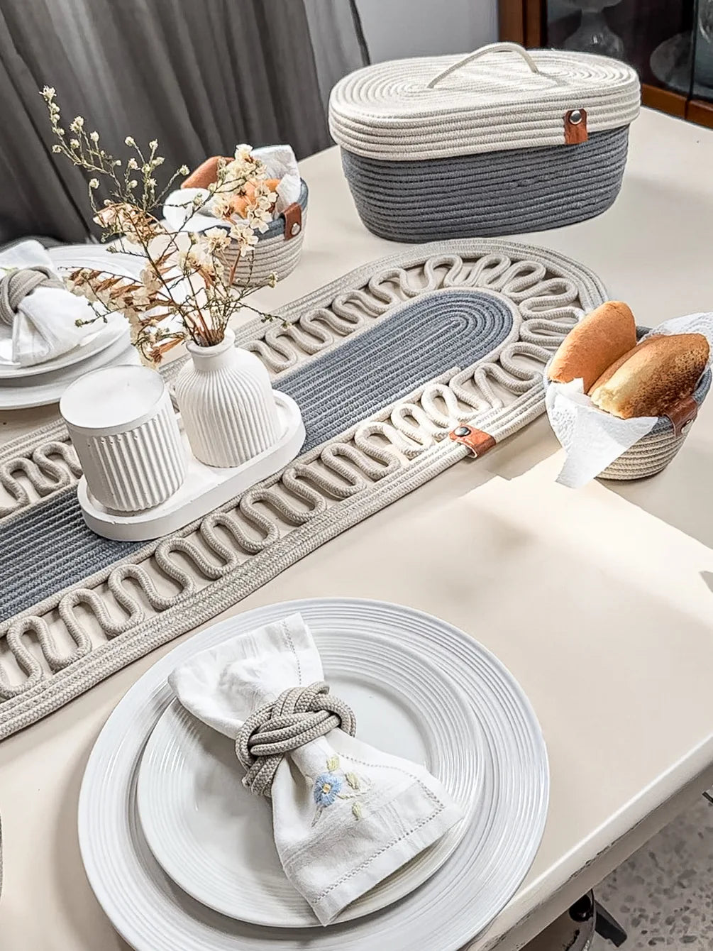 Handmade Cotton Table Set – Eco-Friendly, Elegant and Complete Dining Accessory