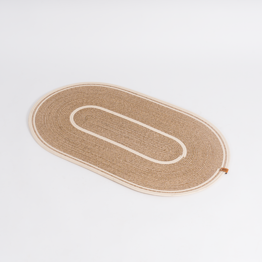 Handcrafted Braided Oval Cotton Rug