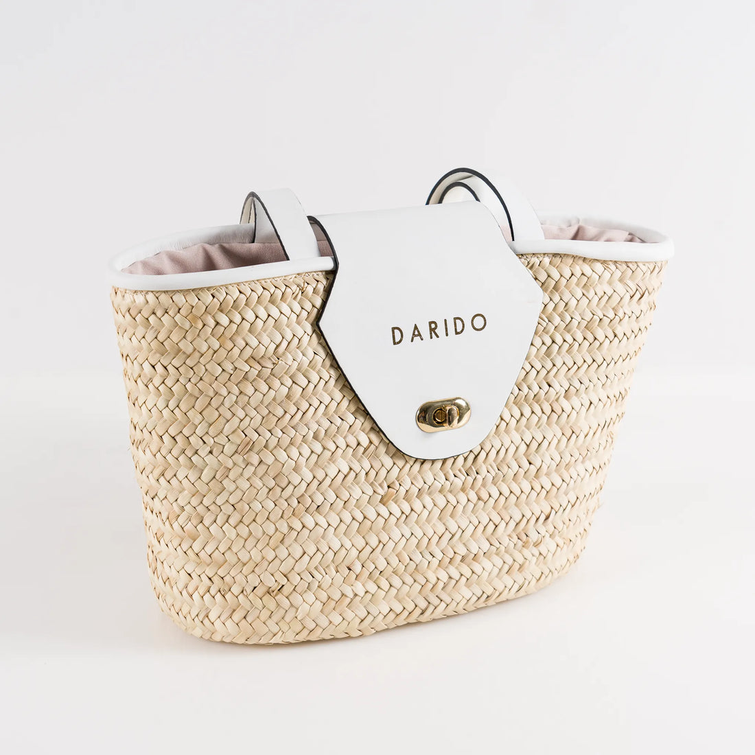 Perla handmade natural fiber and leather bag – product view 4