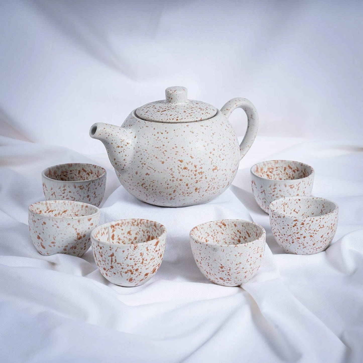 14-Piece Ceramic & Olive Wood Set