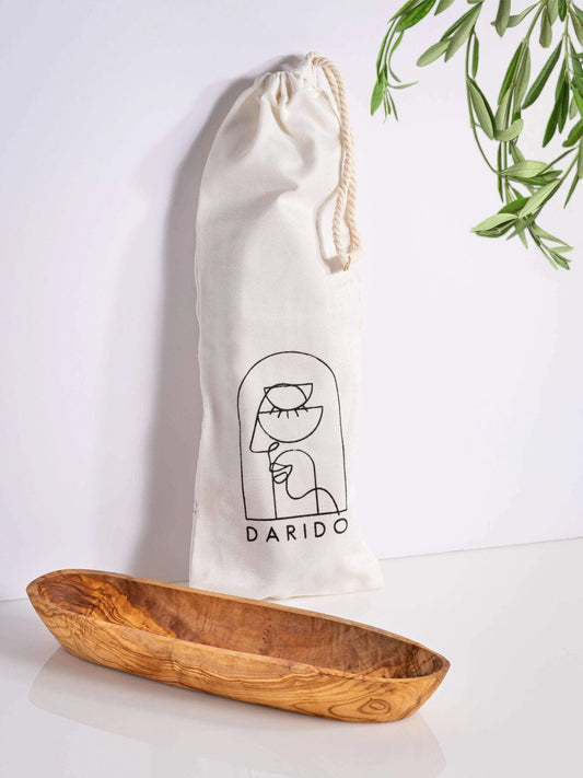 Handmade Olive Wood Tray – Multifunctional Bread, Fruit & Catch-All Organizer