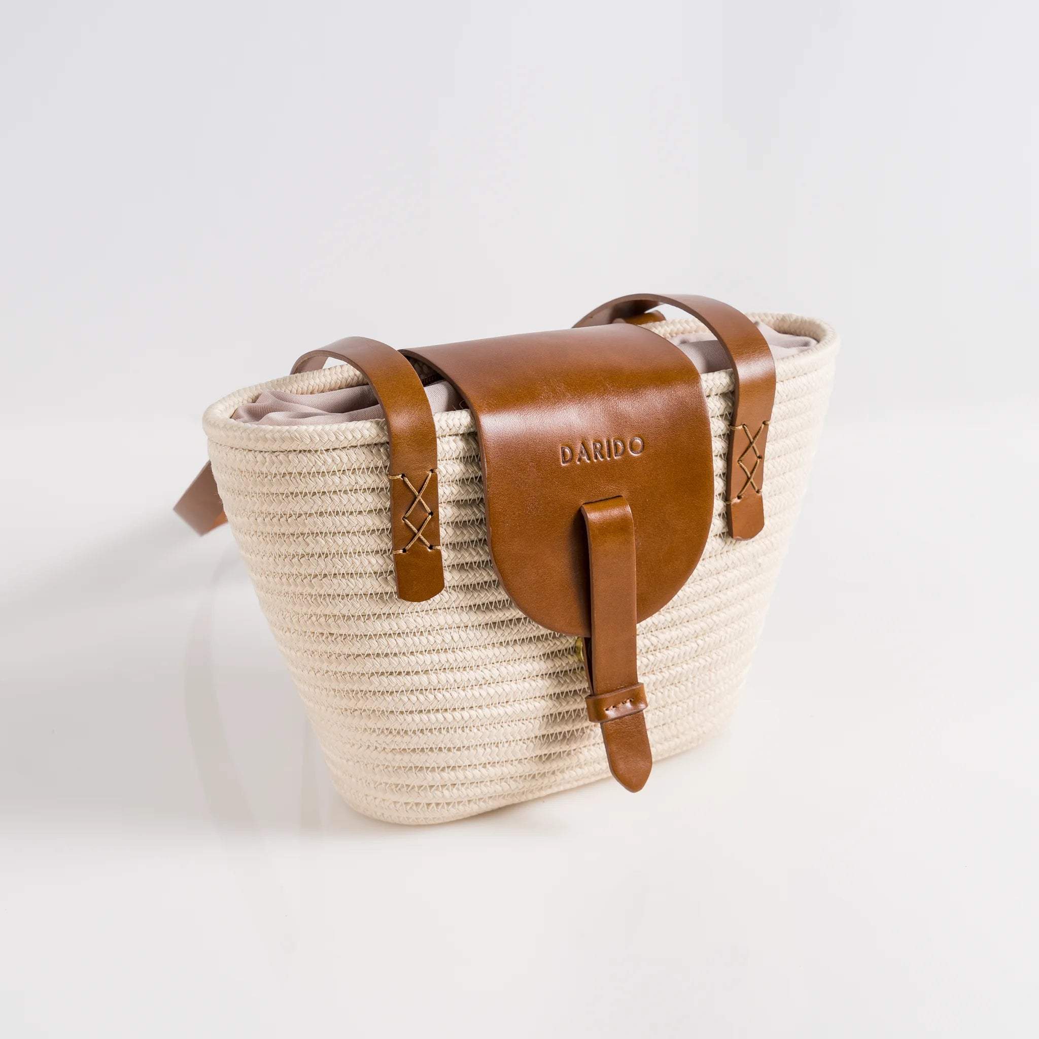 Solfil Handcrafted Braided Bag with Leather, product view 1 of 1