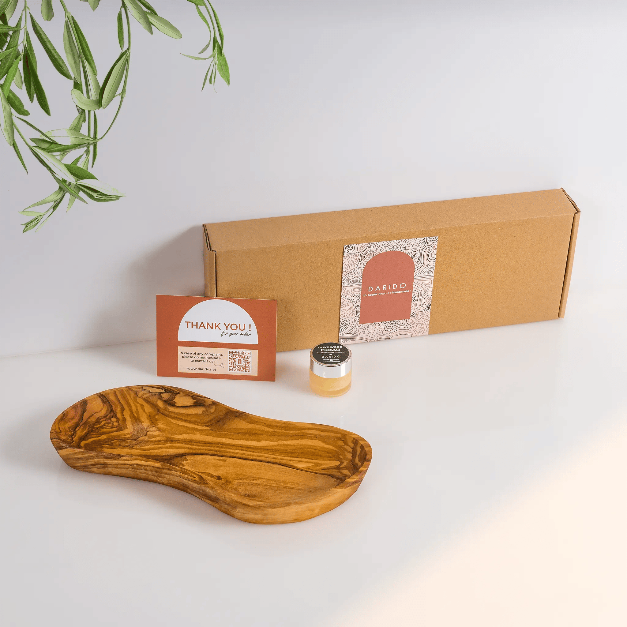 Handmade Olive Wood Tray – Z Appetizer Plate, product view 1 of 1