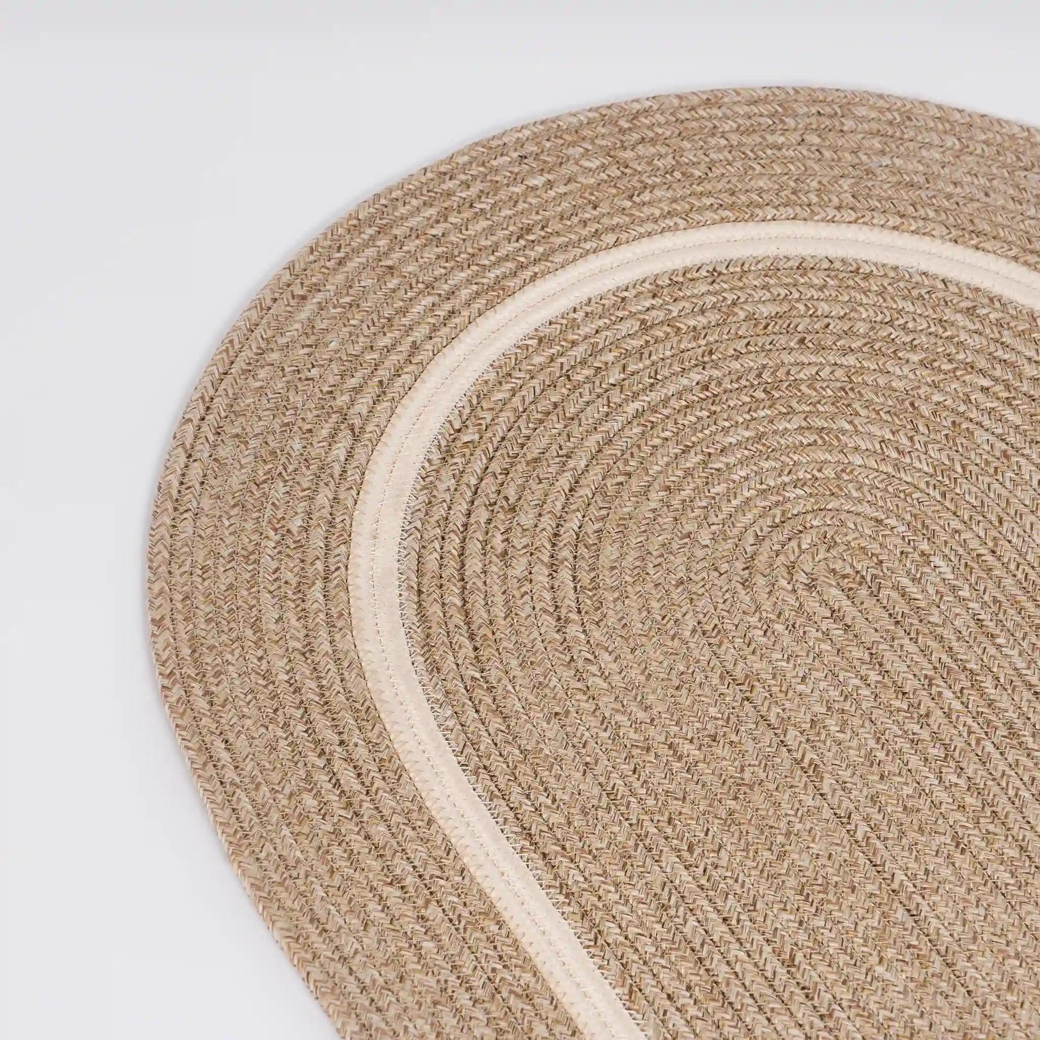 Small Oval Braided Cotton Rug 28 x 19 in, product view 3 of 4