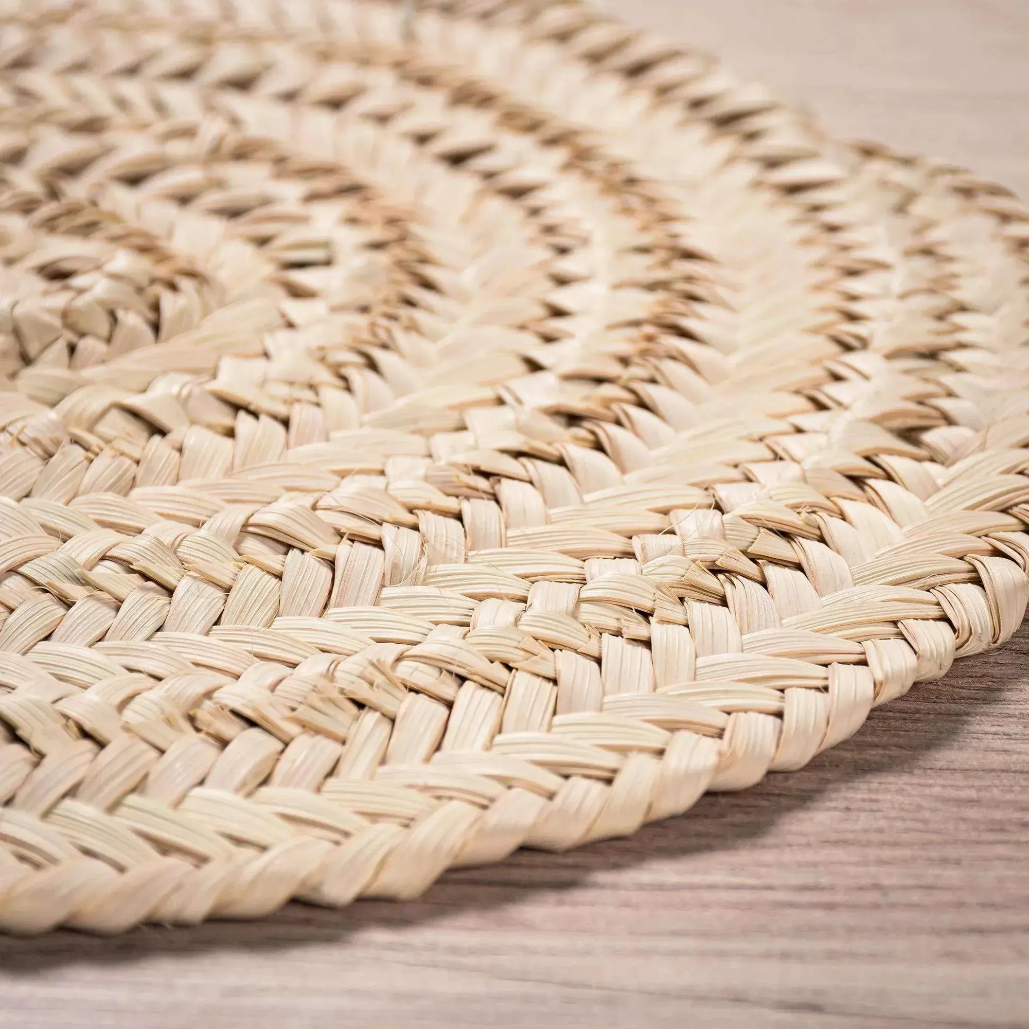 Handmade Saaf Palm-Fiber Placemat 11.8 in, product view 4 of 7