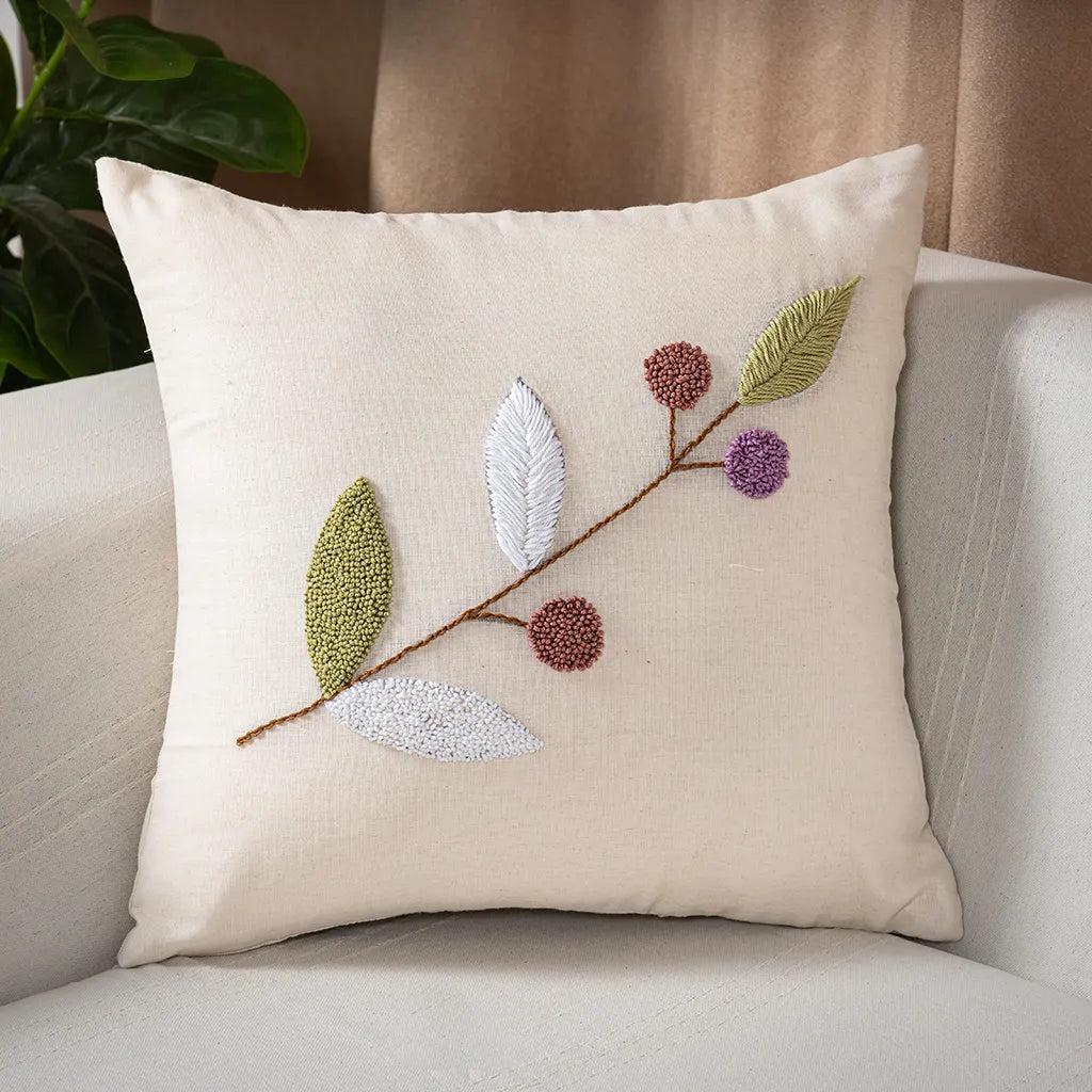 Embroidered Cotton Pillow Covers – 15.7 in, product view 3 of 27