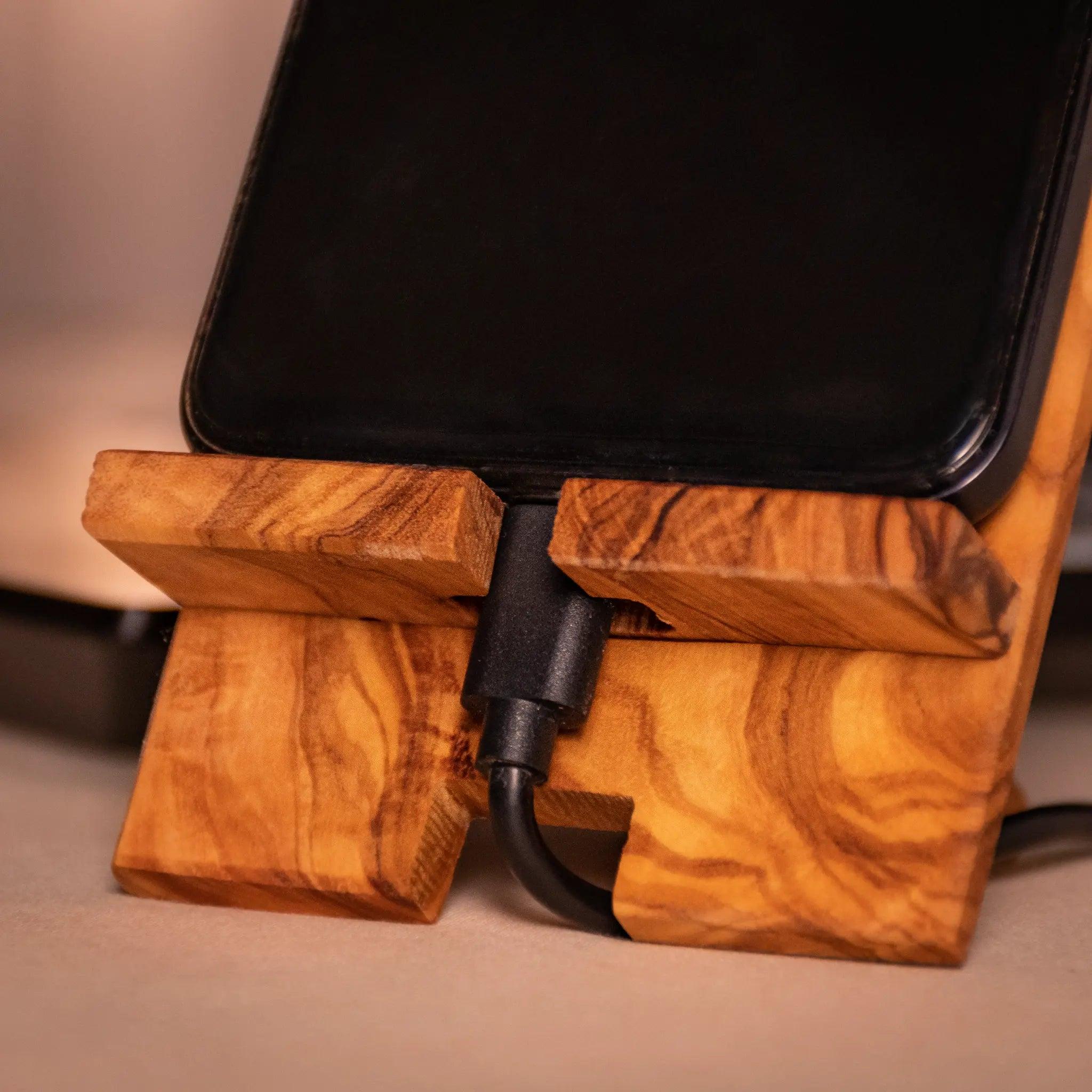 Ecostand – Olive Wood Phone Stand, product view 4 of 10