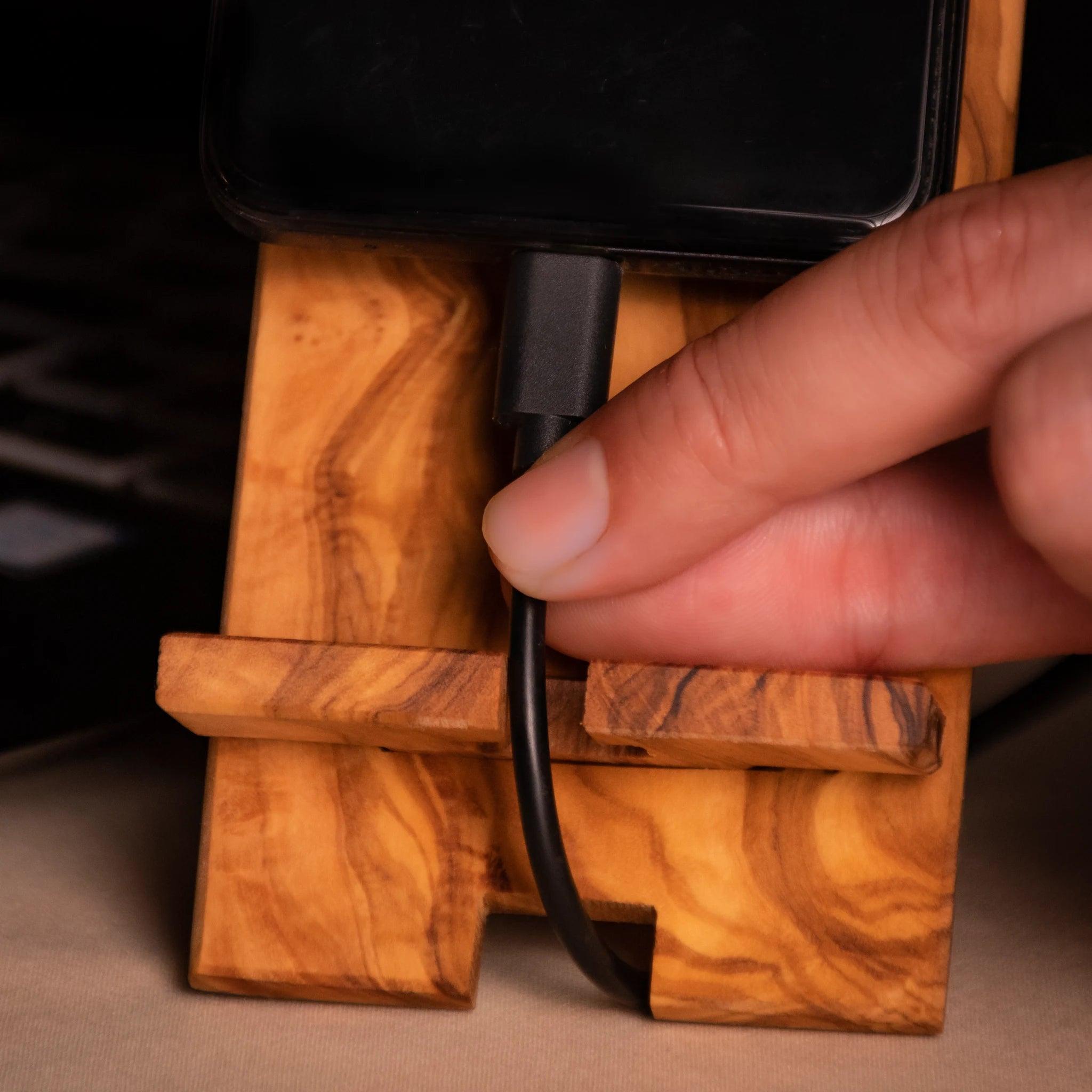 Ecostand – Olive Wood Phone Stand, product view 5 of 10