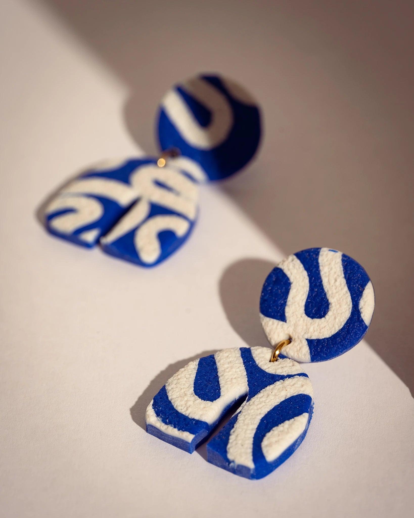 Handmade Polymer Clay Earrings, product view 3 of 21