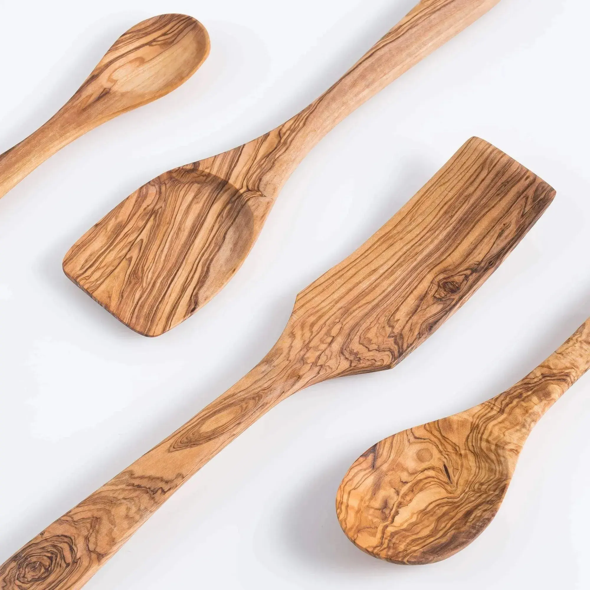 Olive Wood Kitchen Utensils – 4-Piece Set, product view 4 of 11