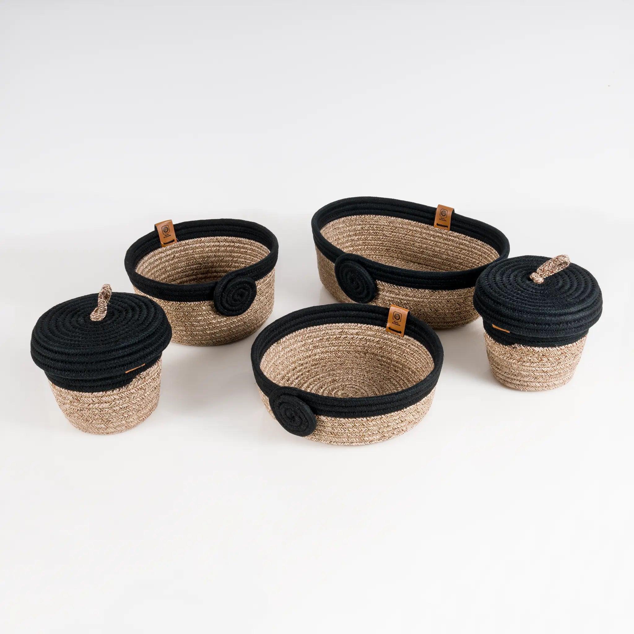 Organa 5-Piece Braided Cotton Basket Set, product view 4 of 9