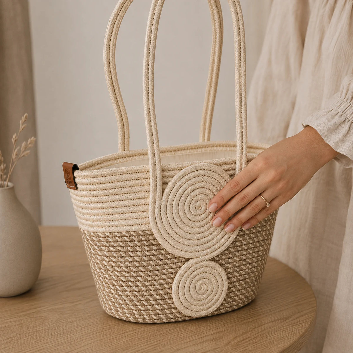 Elixa – Handcrafted Braided Yarn Bag