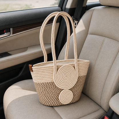 Elixa Handcrafted Braided Bag