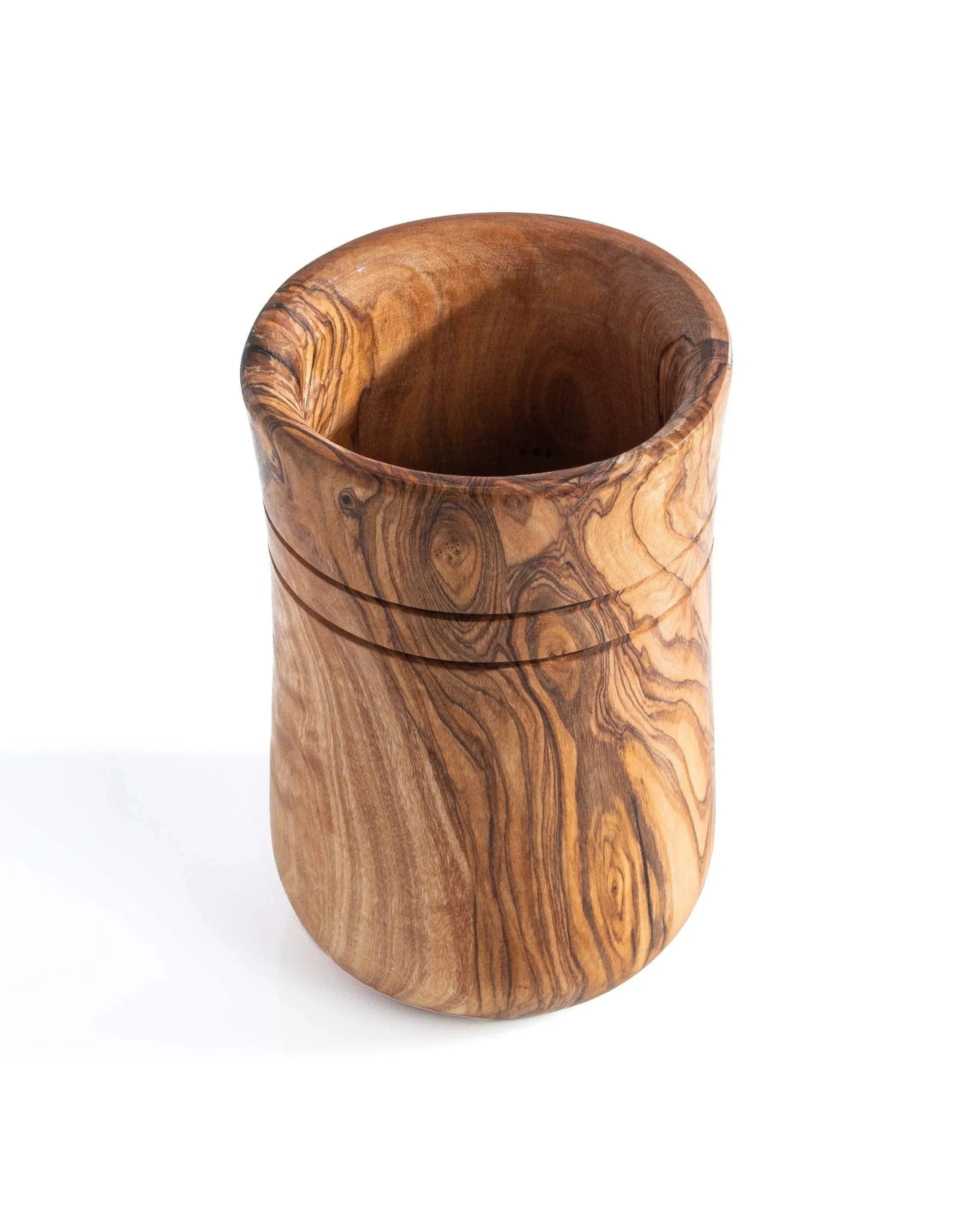 Handmade Olive Wood Utensils Holder – 100% Natural & Multi-Use Organizer