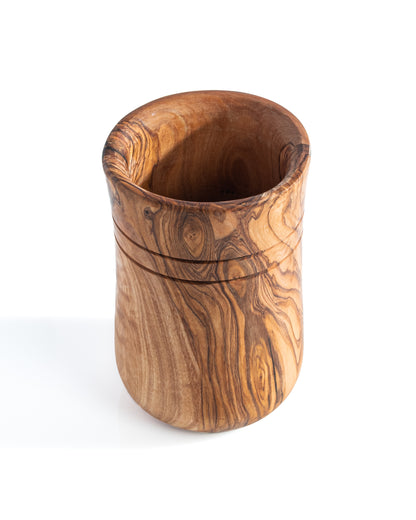 Olive Wood Utensils Holder