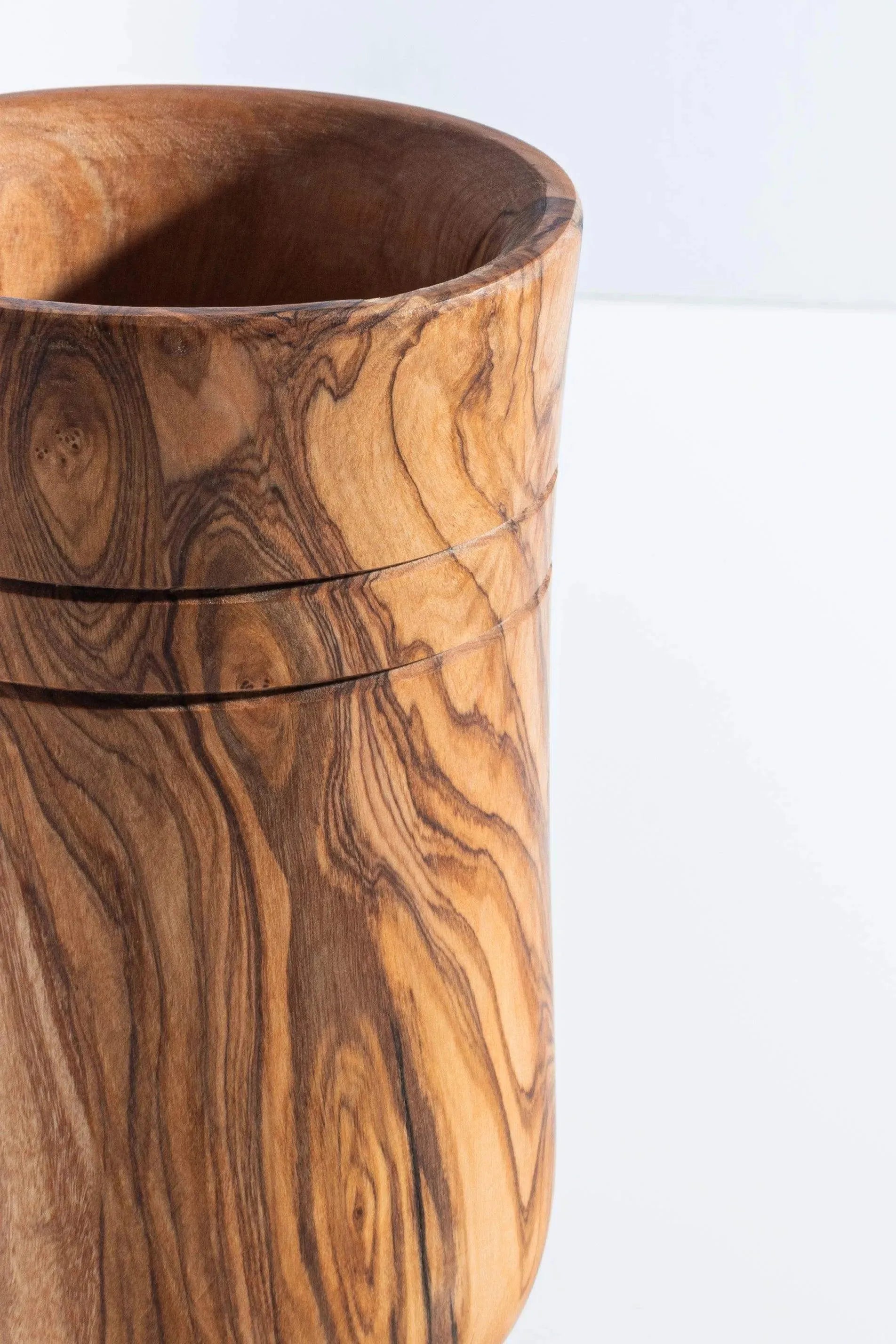 Handmade Olive Wood Utensils Holder – 100% Natural & Multi-Use Organizer