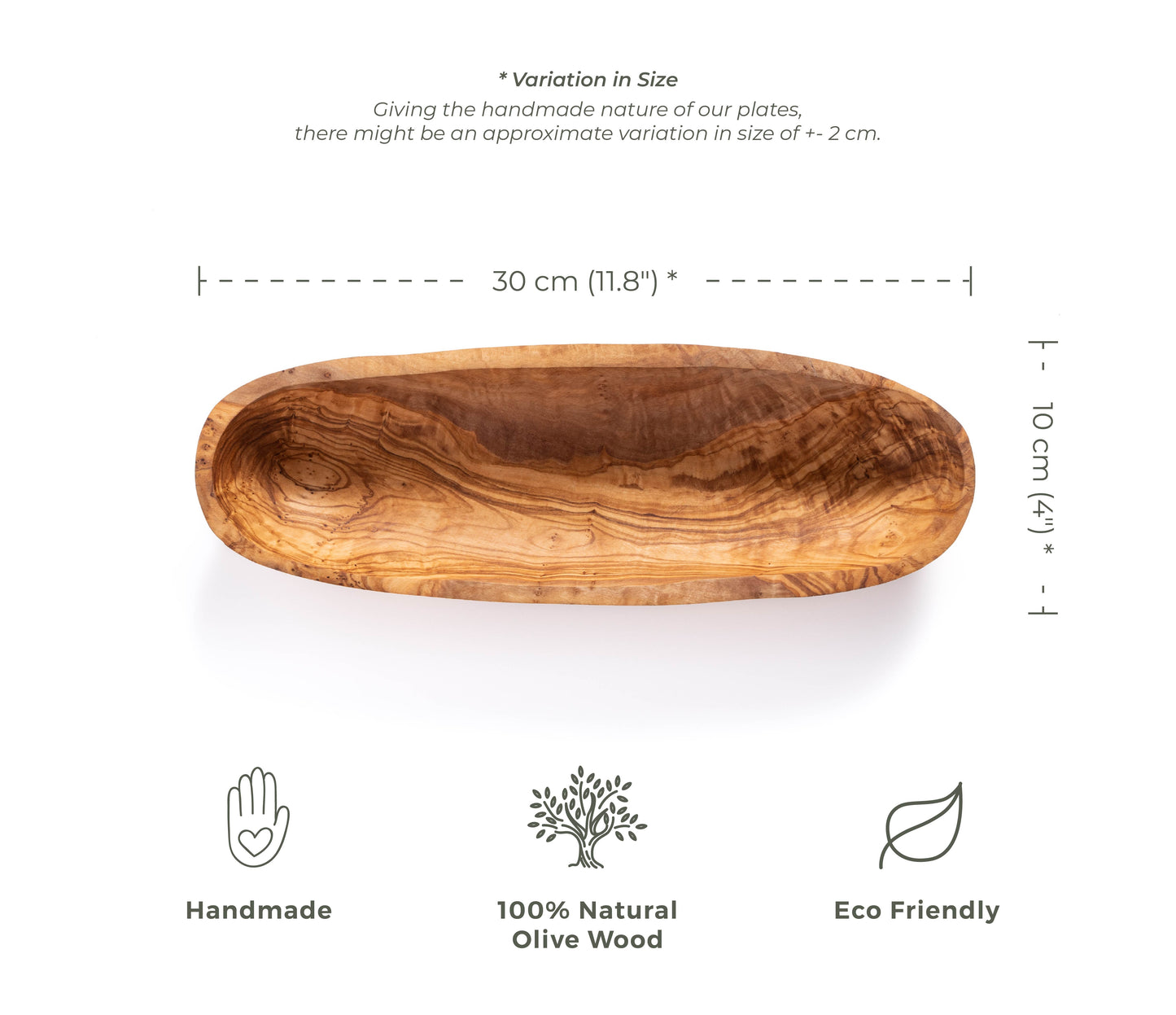 Olive Wood - Bread and Fruit Serving