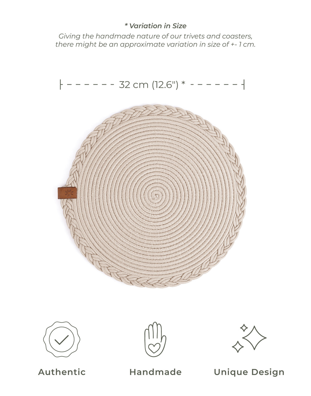 Braided Cotton Table Set – Handmade Placemats, Coasters & Oval Mats for Elegant Dining