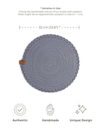 Braided Cotton Table Set – Handmade Placemats, Coasters & Oval Mats for Elegant Dining