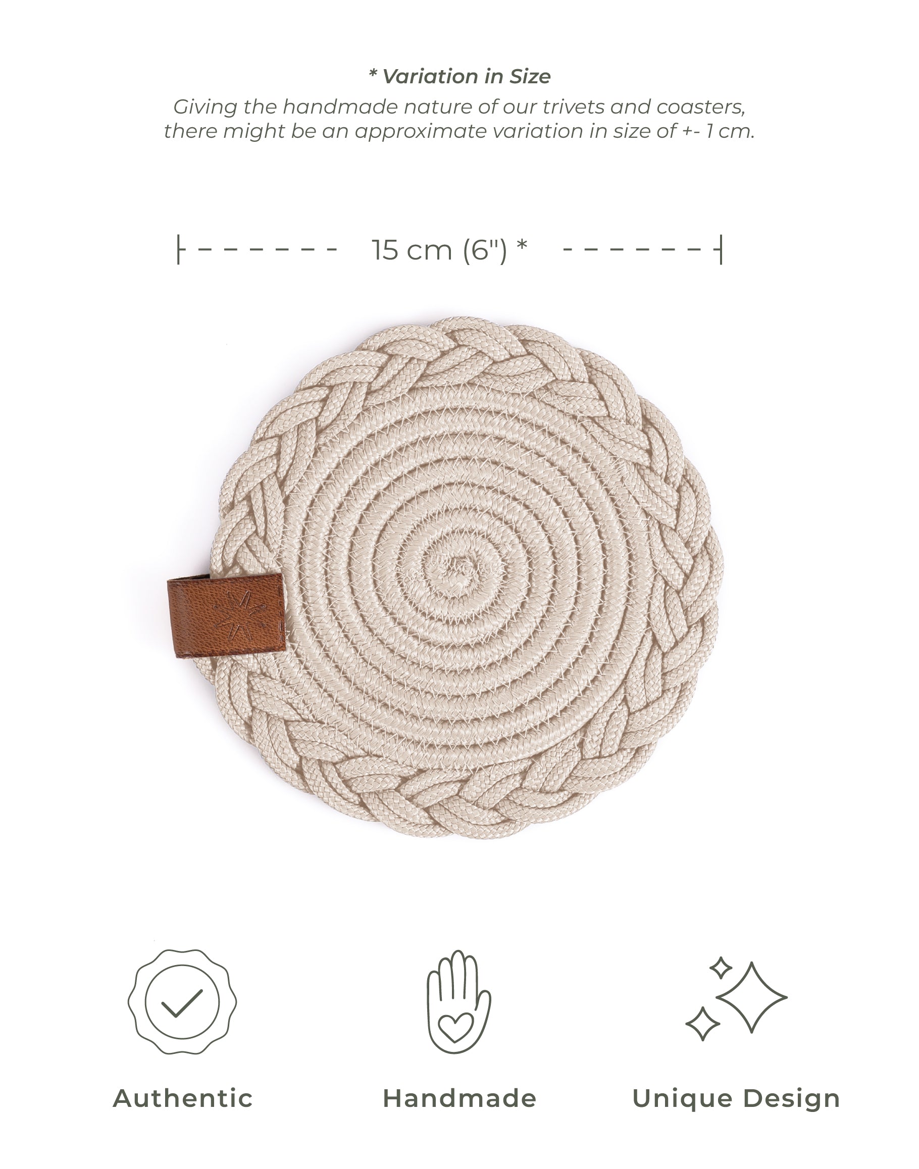 Braided Cotton Table Set – Handmade Placemats, Coasters & Oval Mats for Elegant Dining