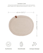 Braided Cotton Table Set – Handmade Placemats, Coasters & Oval Mats for Elegant Dining