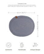 Braided Cotton Table Set – Handmade Placemats, Coasters & Oval Mats for Elegant Dining