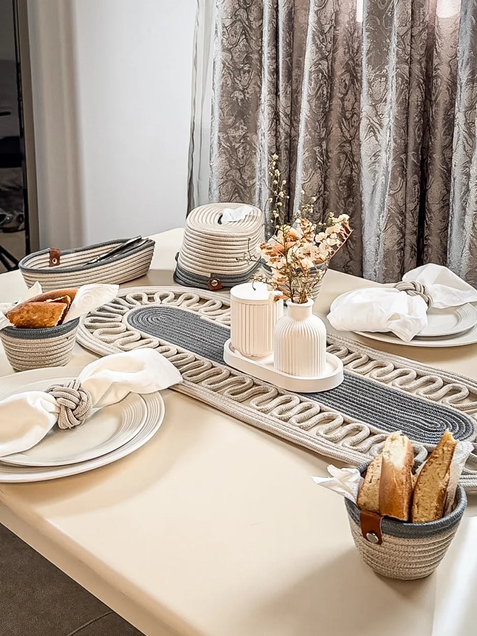 Handmade Cotton Table Set – Eco-Friendly, Elegant and Complete Dining Accessory