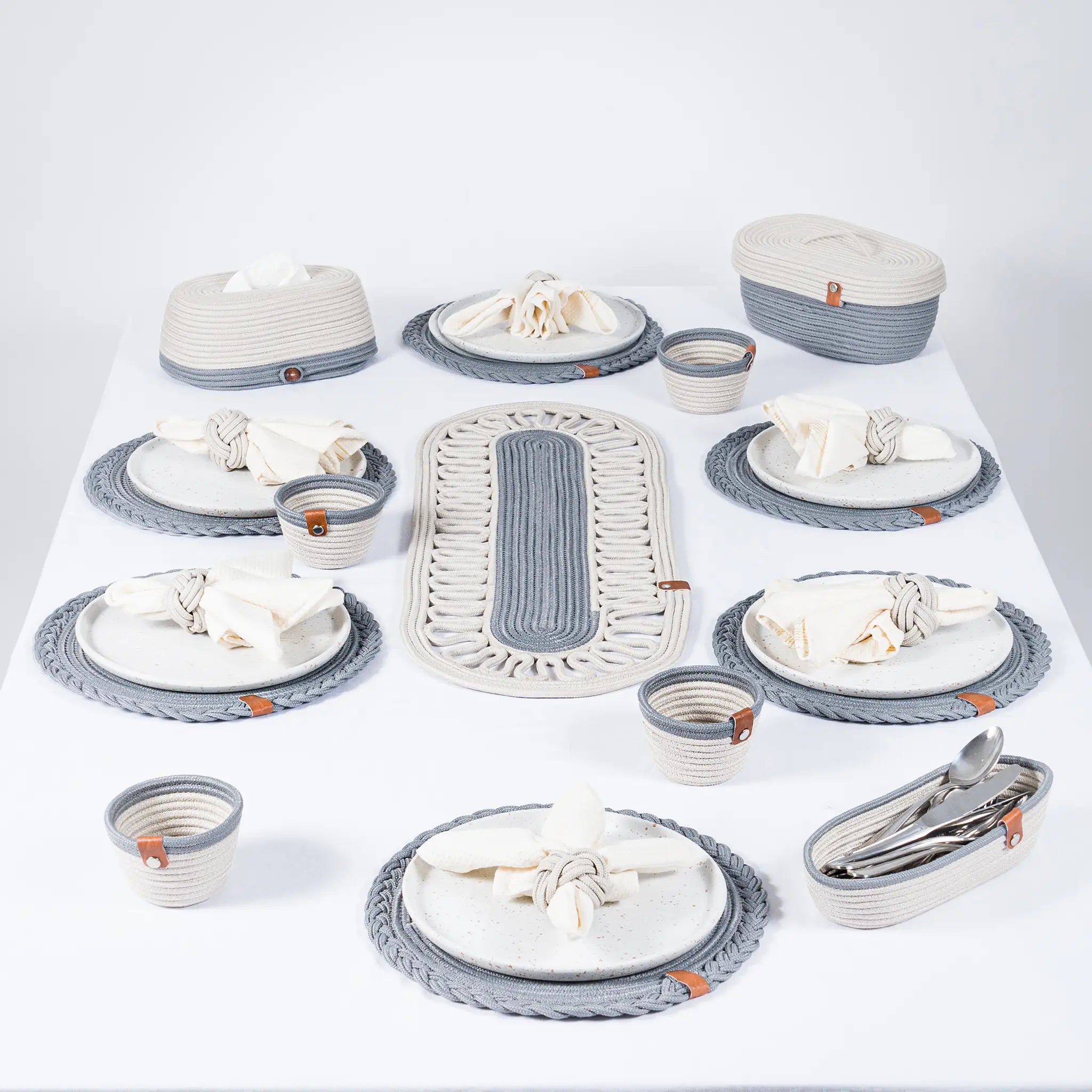 Handmade Cotton Table Set – Eco-Friendly, Elegant and Complete Dining Accessory