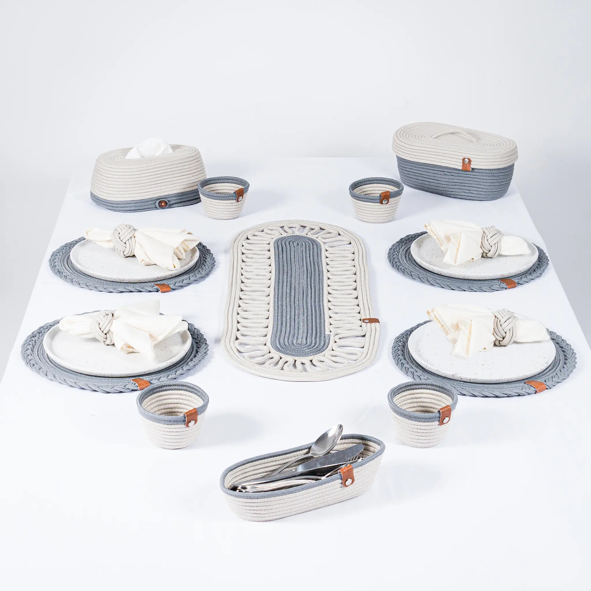 Handmade Cotton Table Set – Eco-Friendly, Elegant and Complete Dining Accessory