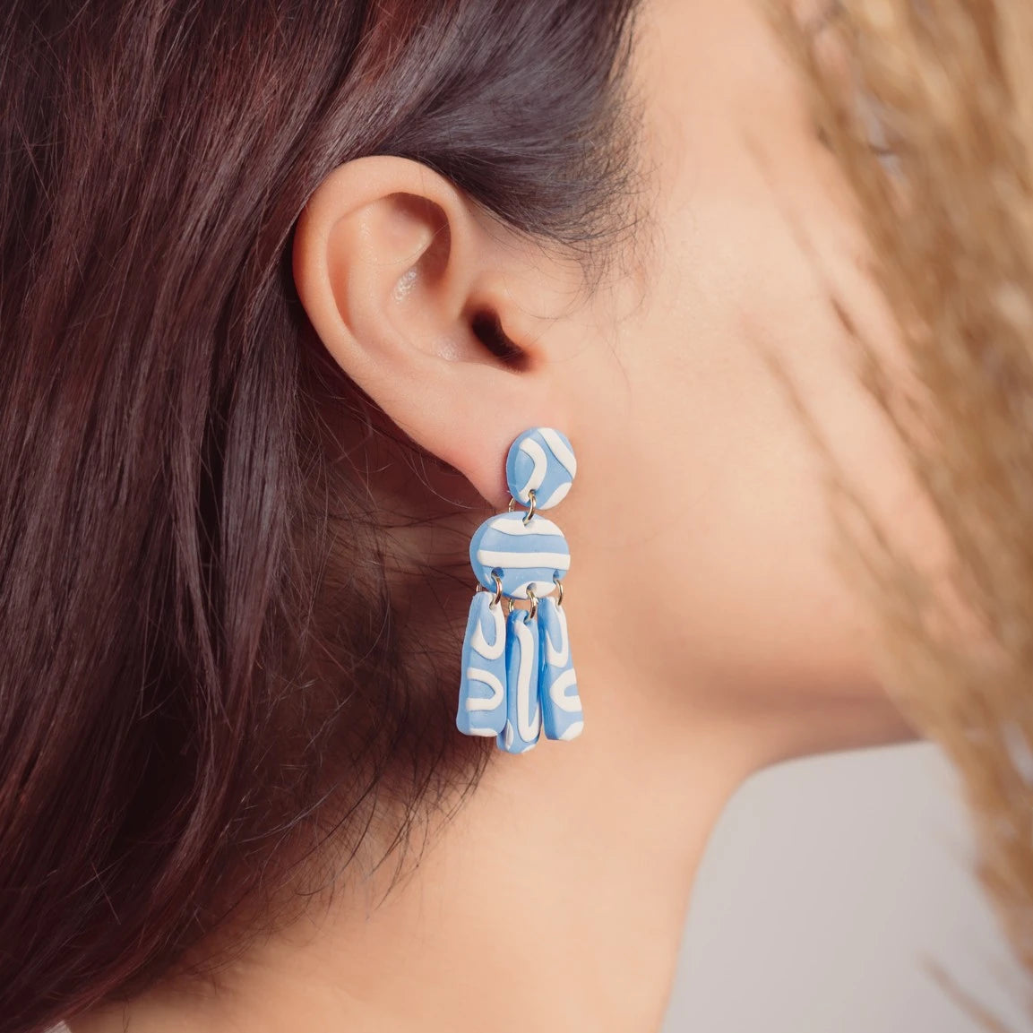 Darido Handmade Polymer Clay Earrings – Artistic, Eco-Friendly & Unique