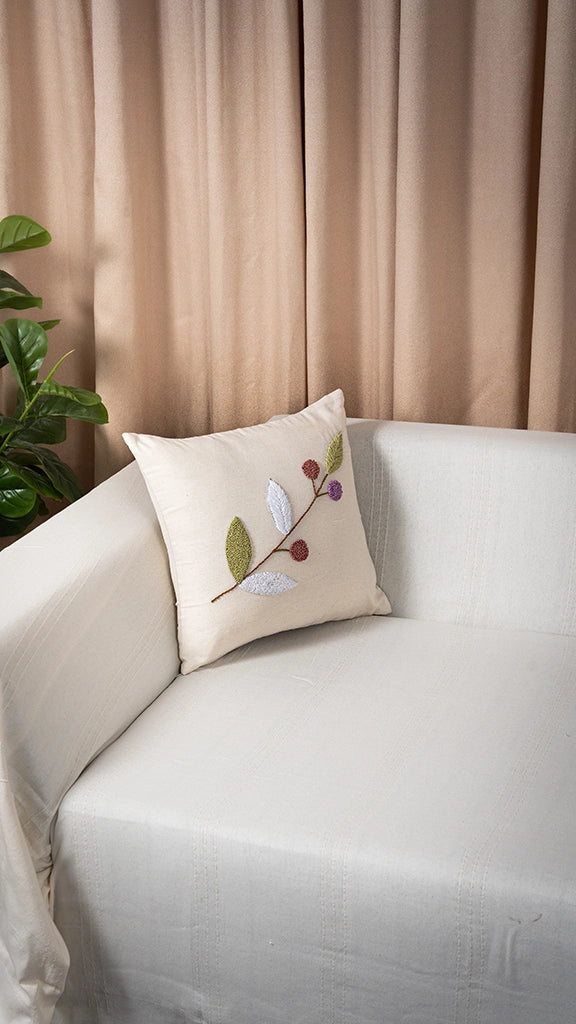 Decorative Throw Pillow Covers – 100% Cotton, Embroidered, 40x40 cm – Multiple Designs