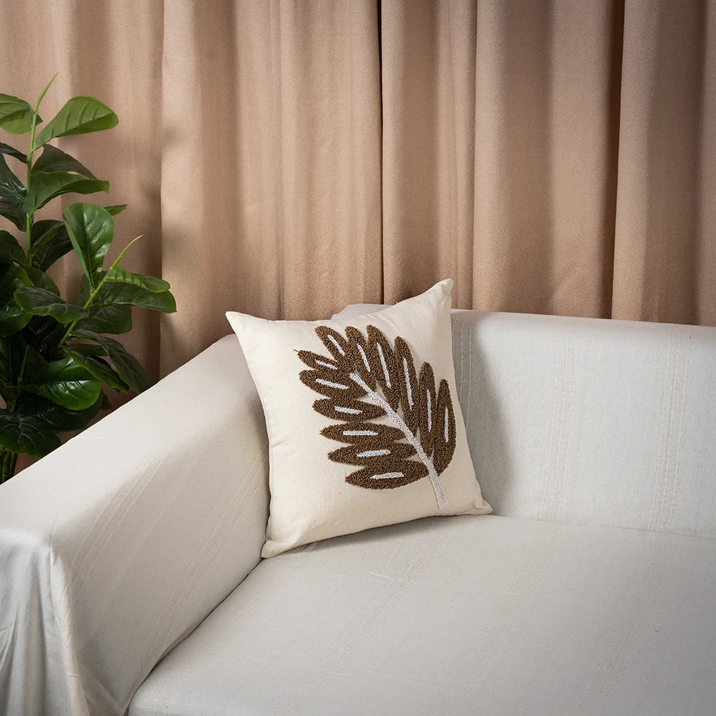 Decorative Throw Pillow Covers – 100% Cotton, Embroidered, 40x40 cm – Multiple Designs