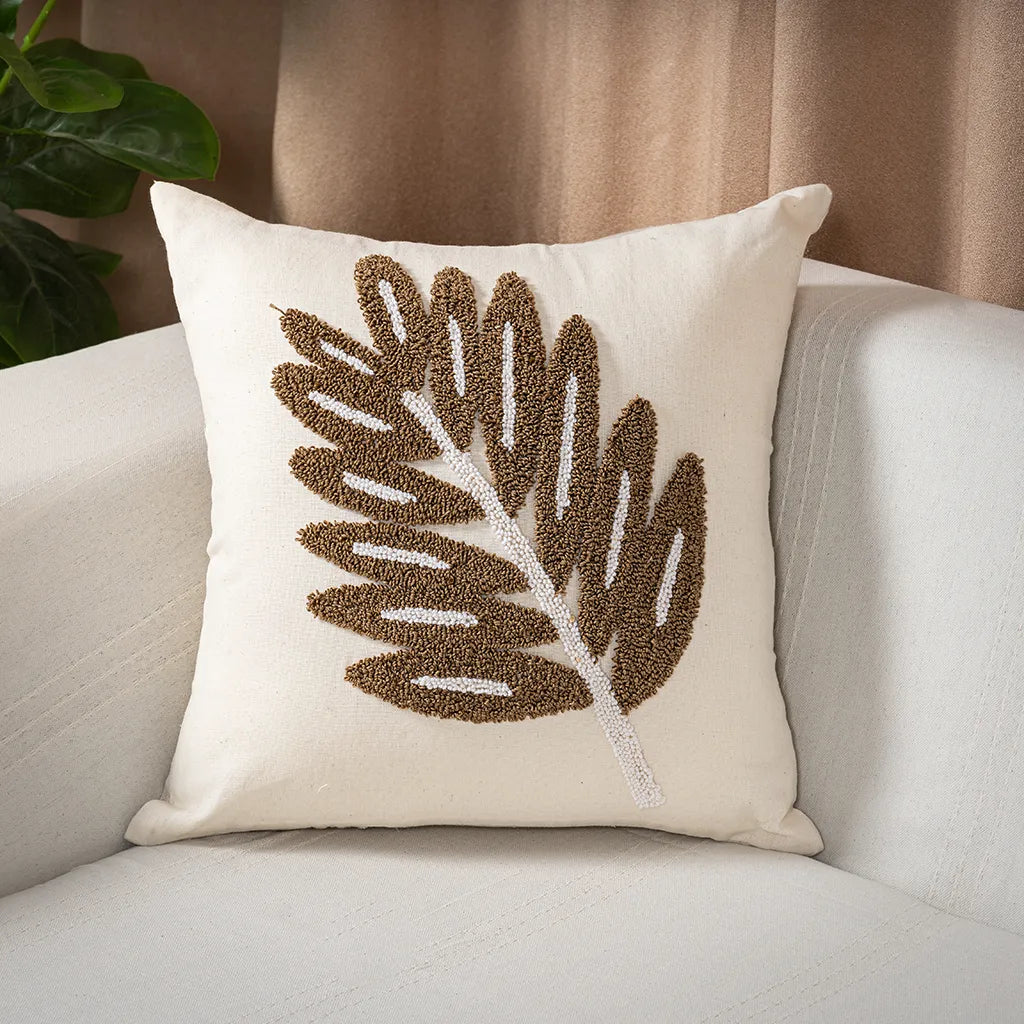 Decorative Throw Pillow Covers – 100% Cotton, Embroidered, 40x40 cm – Multiple Designs