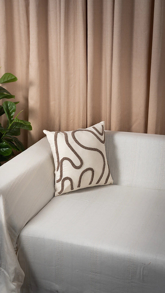 Decorative Throw Pillow Covers – 100% Cotton, Embroidered, 40x40 cm – Multiple Designs