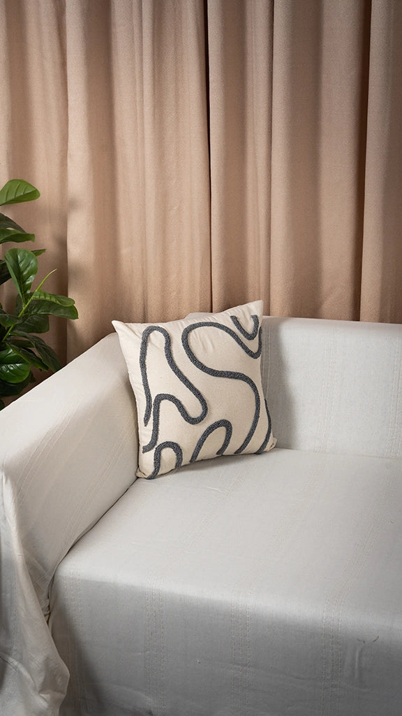 Decorative Throw Pillow Covers – 100% Cotton, Embroidered, 40x40 cm – Multiple Designs