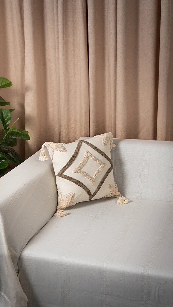 Decorative Throw Pillow Covers – 100% Cotton, Embroidered, 40x40 cm – Multiple Designs