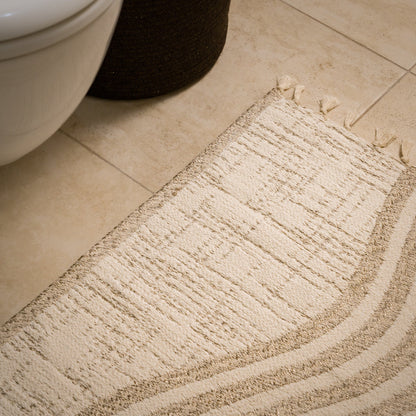 Sable Reversible Cotton Bath Mat — 35 × 22 in