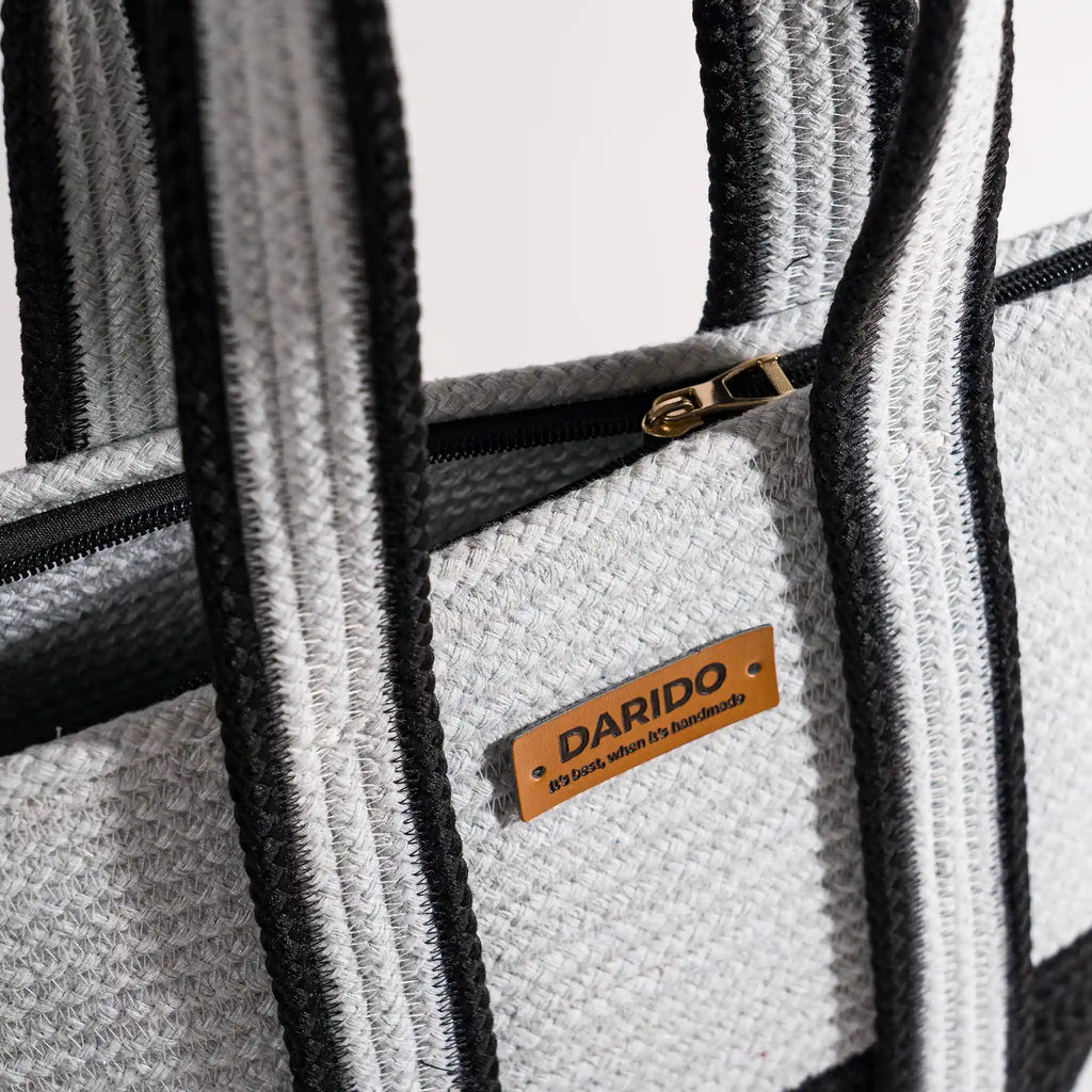 Quotina – Handmade Large Woven Cotton Tote Bag