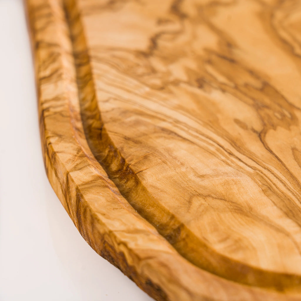 Handmade Olive Wood Barbecue Pack – Cutting Board, Lemon Press & Meat Tenderizer