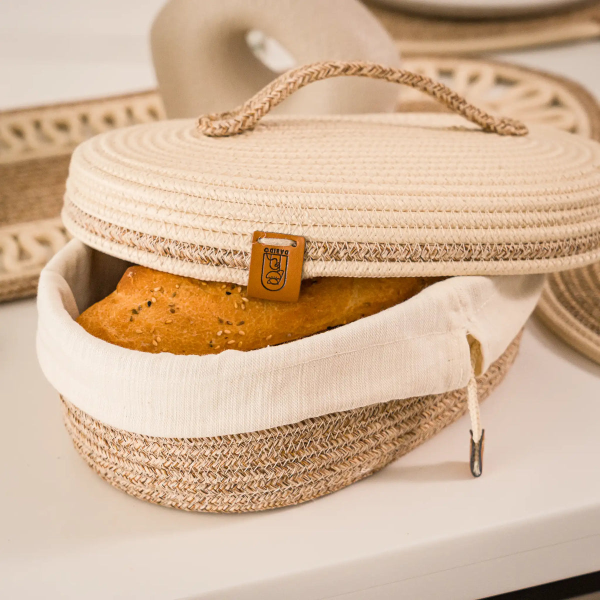 Handwoven Braided Cotton Table Set – detail view 23
