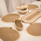 Handwoven Braided Cotton Table Set