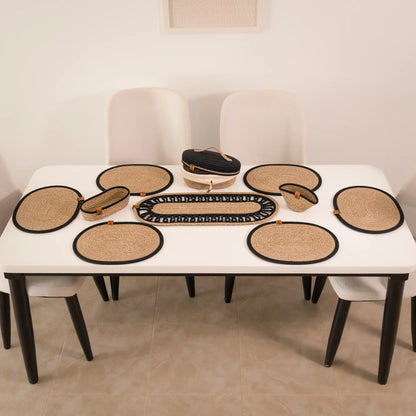 Handwoven Braided Cotton Table Set