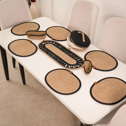 Tressia – Handcrafted Braided Cotton Dining Set – product and lifestyle view 16