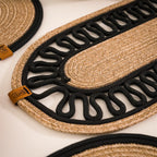 Handwoven Braided Cotton Table Set – detail view 11