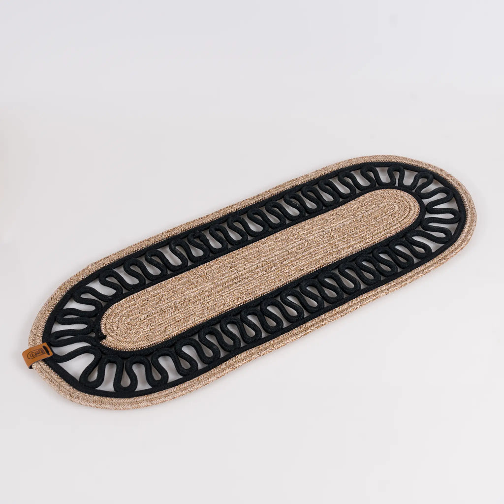 Handwoven Braided Cotton Table Set – detail view 19