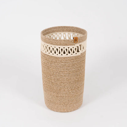 Handcrafted Braided Cotton Rope Umbrella Holder – view 2