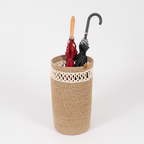 Handcrafted Braided Cotton Rope Umbrella Holder – primary product view